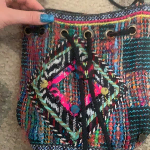 Billabong Patterned Purse/ Small Bag/ Satchel 💜💙❤️ - Picture 9 of 12